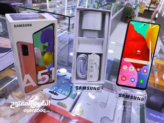  10 حبه وكالة Samsung A51 جيجا 128 رام 16 معه الكرتونه واغراضو متوفر توصيل