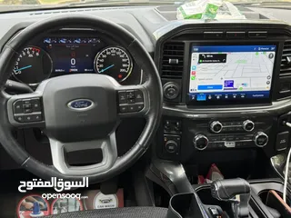  9 Ford F150 2021 V8 فل مواصفات وارد بحالة   ممتازة كاميرات 360 درجة حساسات قير مكينه شاصي وكالة