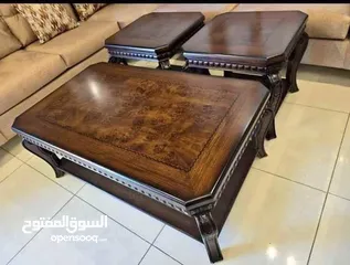  6 طاولات لغرف الضيوف خشب زان