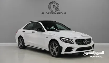  1 Mercedes-Benz C300 1,310 AED Monthly Installment  C 43 Amg Kit  Low Mi  Free Insurance  (R323415)