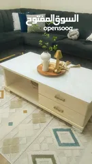  1 طاولة وسط تركي وجه زجاج ماربل