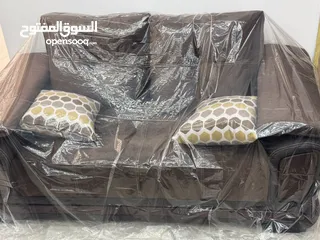  4 طقم غرفه معيشه سويد 4 سم نبوك وجلد جديد لم يستعمل