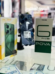  1 مشغل اخو الجديد pova 6 pro 5G رام 24 جيجا 256 أغراضة والكرتونه الأصلية متوفر توصيل