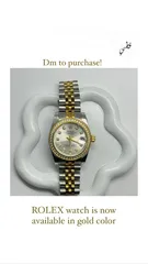  1 Silver gold watch Rolex