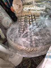  1 ثريات كىيستال مستعمل بحاله متوسطة