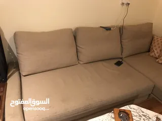  1 كنب سرير مستعمل