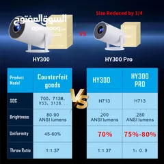  8 بروجكتر ULTRA Hy300pro داتا شو للمعلمين والمدارس ومشاهدة الأفلام والمباريات بروجكتر داخلي خارجي