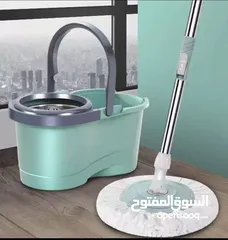  3 خلي تنظيف بيتك أسهل وأسرع مع الممسحة الدوّارة الذكية!رأس ألياف فيها 300,000 شعيرة دقيقة بتمتص