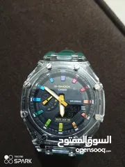  4 ساعه جديده بحالة الوكاله + كفر بلاستك مقوئ من الخارج للحماية من الكسر او الخدوش