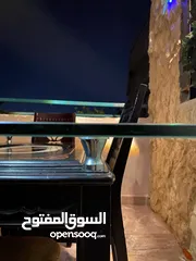  3 طاولت سفره للبيع خشبً زان وزجاج ضد الكسر