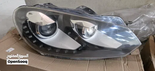  2 OEM VW Golf MK6 Headlights (2010-2013) - Used, good condition, full set (L+R)