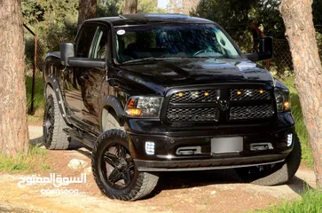  5 Dodge ram black edition dodge ram 2018   ممشى قليل ( غير قابل للبدل او التقسيط)
