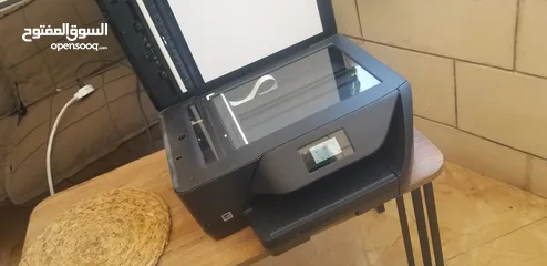  9 طابعات hp ملون مع سكانر وفاكس ويرلس وحبر فل