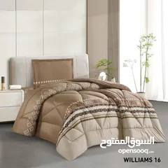  2 مجموعة WILLIAMS لحاف نفخ مفرد ونص مكون من 3 قطع لحاف نفخ دبل فيس