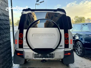  4 رنج روفر ديفندر 2023 HSE 110 بنزين كامل الأضافات فحص كامل بحالة الوكالة اكسسوارات كاملة لاند روفر