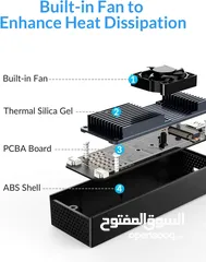  2 محول M.2 NVMe SSD الى usb c مع معدل نقل USB3.2 بسرعة 20 جيجابت في الثانية المنيوم بالكامل وبافضل سعر