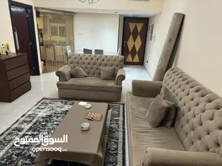  5 لايجار الشهري شقه غرفه وصاله مفروشه بالتعاون الشارقه