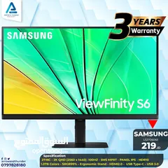  1 شاشة سامسونج Monitor Samsung 27 Inch 2K بافضل الاسعار