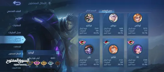  7 حساب موبايل ليجند للبيع