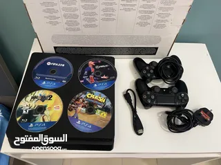  1 ps4 with 4 games