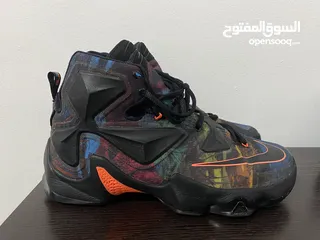  2 Nike lebron13 akronite used like new basketball shoes