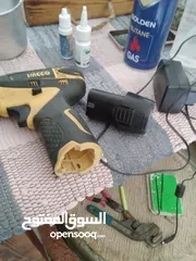  3 درل شحن 12فولت معه شاحن وبطاريه واحده