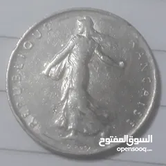 2 1 فرنك فرنسى مطلوب 1960