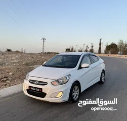  1 هونداي اكسنت 2014/13 اوتومات اربعة غيار كورية بسعر مميز اصل برايڤت