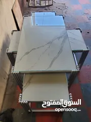  10 طرابيزات حديد باسعار مميزه لون ذهبي و فضي كل موديل الو سعر مختلف