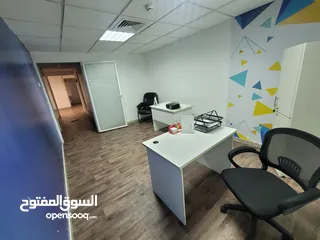  12 مكتب تجاري للابجار مع خدمات او دون.. بموقع اسراتيجي بخلدا