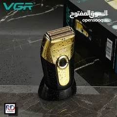  7 ماكينة حلاقه الذقن وتنعيمه على الشفره حلاقة شعر اللحيه شفره ماكينه VGR الحلاقه الذهبيه شحن ضد الماء