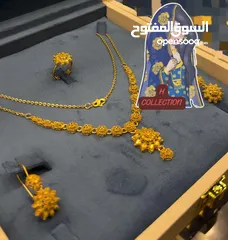  5 فضه اصلية عمانية عيار 925 مطليات ذهب عيار21 بضماان 6شهور