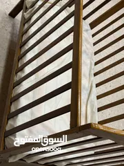 2 تخت بيبي خشب زان اندونيسي بحال الوكالة لحد عمر 4 سنوات
