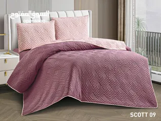  9 لحاف نفخ صيفي مجوز 6 قطع جودة عالية جدا مع كفالة  المقاسات : اللحاف 250×220 الملف 180×200×25 مع مغيط