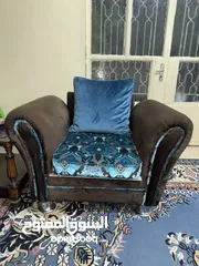  13 طقم كنت نفخ أمريكي 7 مقاعد لون بني وأزرق تركواز
