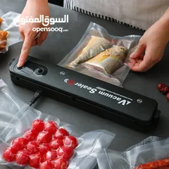  4 جهاز لحام الاكياس و شفط الهواء من الكيس لحفظ الاطعمه و تفريزها تسكير أكياس جهاز شفط الهوا