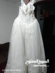  10 فستان زواج مستعمل بحالة ممتازة