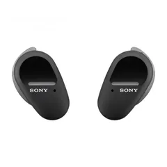  2 Sony WF-SP800N True Wireless Noise Cancelling Sports Earphones - Black