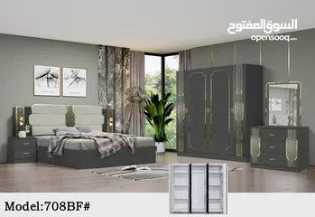  14 غرف نوم 7 قطع مع دوشج/7 pieces big bedroom set