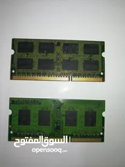  2 حبيتين رام لابتوب Ram DDR3 1600MHz للبيع (2GB+2GB)