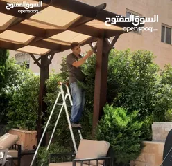  10 برجولا  خصم 15% مظلات خشبيه   و أسوار خشبيه