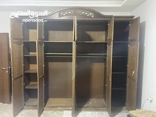  4 خزانة خشب زان بحاله جيده