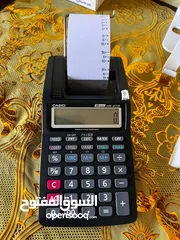  1 كاسيو آلة حاسبة للطباعة الرقمية بشاشة سعة 12 رقماً طراز HR-8TM-BK أسود