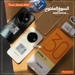  2 جهاز جديد بالكرتونة Spark 30c رام 8 و 12 و 16 جيجا 128 و 256 مكفول سنة متوفر توصيل