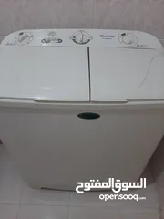  1 غسالة ناشونال الكتريك  حوضين مستعملة للبيع