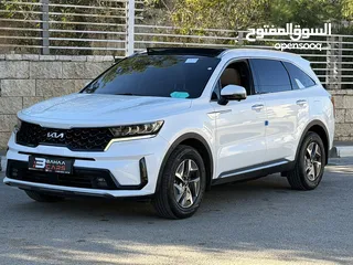  5 كيا سورينتو هايبرد بزنس فل اضافات مع فتحة سقف بانوراما ترخيص 2022/ 240 حصان  بسعر مميز جد 159000 كاش