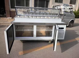  4 تلاجة بيتزا جديده