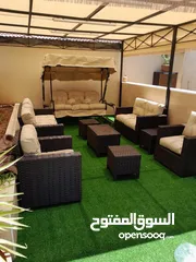  8 طقم راتان 5 مقاعد