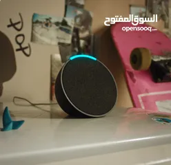 3 اليكسا سماعة ذكية مزودة بـ (باللغتين العربية أو الإنجليزية) Echo pop Alexa