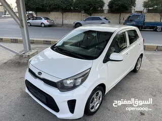  4 كيا بيكانتو وارد شركة كيا الأردن فحص كامل كرت ابيض  محرك 1250 ممشى قليل جدا